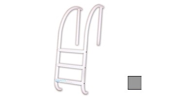 Saftron Triton Series 3-Step Deck Mounted Ladder | .25" Thickness 1.90" OD | 24"W x 60"H | Gray | PTL-224-3S-G