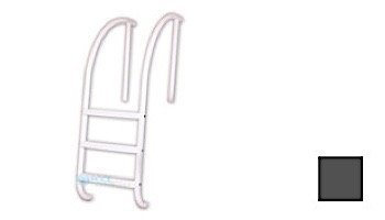 Saftron Triton Series 3-Step Deck Mounted Ladder | .25" Thickness 1.90" OD | 24"W x 60"H | Taupe | PTL-224-3S-T