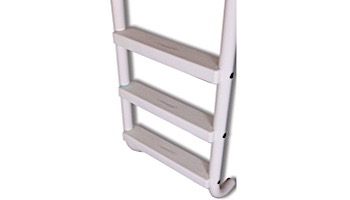 Saftron Triton Series 3-Step Deck Mounted Ladder | .25" Thickness 1.90" OD | 24"W x 60"H | Graphite Gray | PTL-224-3S-GG