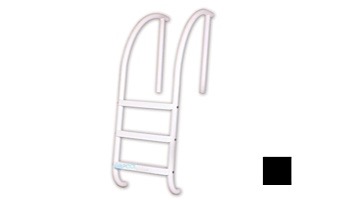 Saftron Triton Series 3-Step Deck Mounted Ladder | .25" Thickness 1.90" OD | 24"W x 60"H | Black | PTL-224-3S-BK