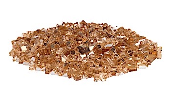 American Fireglass One Fourth Inch Premium Collection | Champagne Reflective Fire Glass | 10 Pound Jar | AFF-CHAMRF-J