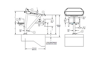 SR Smith Velocity Single Post Mid-Range Starting Platform with TrueTread and Track Start | VELOMR-TS-TA