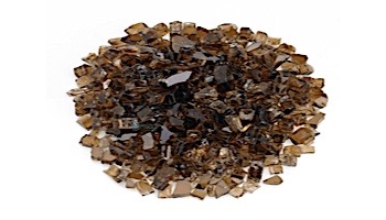 American Fireglass One Fourth Inch Premium Collection | Copper Reflective Fire Glass | 10 Pound Jar | AFF-COPRF-J