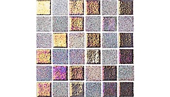 National Pool Tile Opal Glass 1x1 Tile | Steel Grey | OPL-GREY1X1