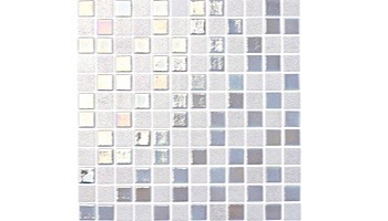 National Pool Tile Opal Glass 1x1 Tile | Pearl White | OPL-PEARL1X1