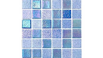 National Pool Tile Opal Glass 1x1 Tile | Steel Grey | OPL-GREY1X1