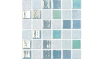 National Pool Tile Opal Glass 1x1 Tile | Azure Blue | OPL-AZURE1X1