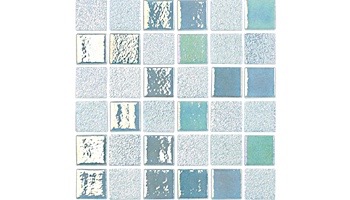 National Pool Tile Opal Glass 1x1 Tile | Steel Grey | OPL-GREY1X1