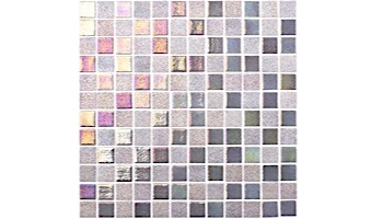 National Pool Tile Opal Glass 1x1 Tile | Steel Grey | OPL-GREY1X1