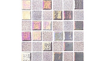 National Pool Tile Opal Glass 1x1 Tile | Steel Grey | OPL-GREY1X1