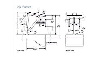 S.R. Smith Legacy Single Post Mid-Range Starting Platform without Anchor | LGCYL1-SP-9999A