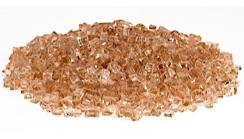 American Fireglass One Fourth Inch Classic Collection | Champagne Fire Glass | 10 Pound Jar | AFF-CHAM-J