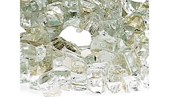 American Fireglass One Fourth Inch Premium Collection | Platinum Reflective Fire Glass | 10 Pound Jar | AFF-PLATRF-J