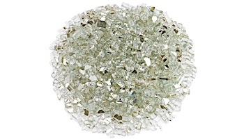 American Fireglass One Fourth Inch Premium Collection | Platinum Reflective Fire Glass | 10 Pound Jar | AFF-PLATRF-J