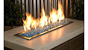 American Fireglass One Fourth Inch Classic Collection | Blue Fire Glass | 10 Pound Jar | AFF-PABL-J