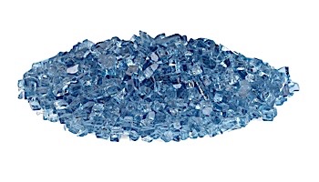 American Fireglass One Fourth Inch Classic Collection | Blue Fire Glass | 10 Pound Jar | AFF-PABL-J