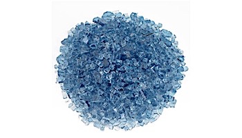 American Fireglass One Fourth Inch Classic Collection | Blue Fire Glass | 10 Pound Jar | AFF-PABL-J