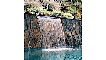 Jandy Sheer Descent Series Rain 4' Waterfall with 6" Descent Lip Clear | 1204CSR