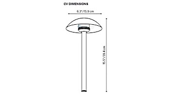 FX Luminaire CV 1 LED Path Light | Copper Finish | 18" Riser | CV-1LED-18R-CU KIT