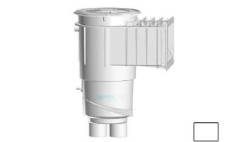 AquaStar Flow Star Water Bonded Skimmer with Flush Face, Float Assembly, Basket, Lid and Adjustable Collar | White | SKR17101