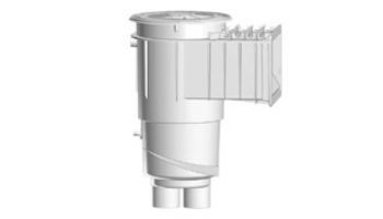 AquaStar Flow Star Water Bonded Skimmer with Flush Face, Float Assembly, Basket, Lid and Adjustable Collar | White | SKR17101