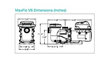 Hayward MaxFLo VS Variable Speed Pool Pump | 1.5HP 230V | W3SP2303VSP