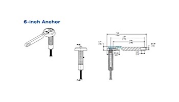 S.R Smith Lane line Anchor Stainless Steel | 6" | 17-61-140S