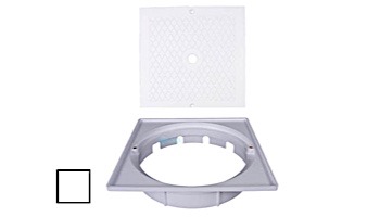 Custom Molded Square Skimmer Cover & Collar | White | 25538-900-000