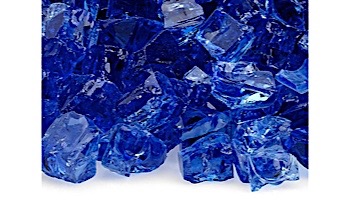 American Fireglass Half Inch Classic Collection | Cobalt Fire Glass | 10 Pound Jar | AFF-COBL12-J