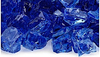 American Fireglass Half Inch Classic Collection | Cobalt Fire Glass | 10 Pound Jar | AFF-COBL12-J