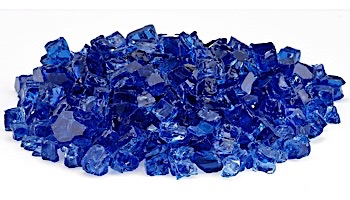 American Fireglass Half Inch Classic Collection | Cobalt Fire Glass | 10 Pound Jar | AFF-COBL12-J