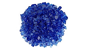 American Fireglass Half Inch Classic Collection | Cobalt Fire Glass | 10 Pound Jar | AFF-COBL12-J