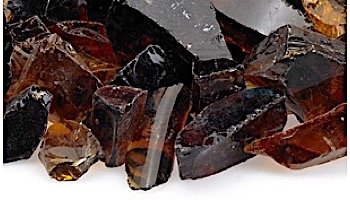 American Fireglass Medium Recycled Glass Collection | Auburn Fire Glass | 55 Pounds | CG-AUBURN-M-55