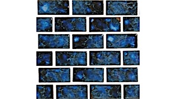National Pool Tile Meridian Series 1x2 | Electric Blue | MRD-ELECTRIC1X2