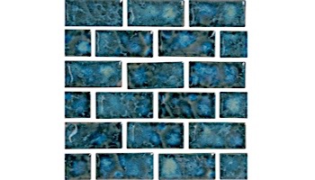 National Pool Tile Meridian Series 1x2 | Cobalt | MRD-COBALT1X2