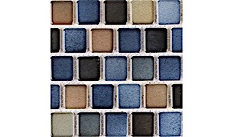 National Pool Tile Mix 1x1 Series | Ocean Blue Blend | MIX-OCEAN