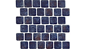 National Pool Tile Stonescapes 1x1 Series | Aztec Blue | ST-1BLUE