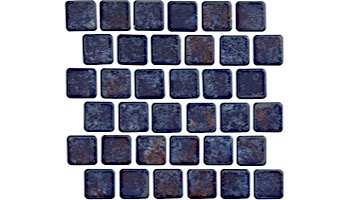 National Pool Tile Stonescapes 1x1 Series | Aztec Blue | ST-1BLUE