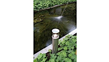 in-lite FISH EYE LOW LED Bollard Light | Height 13.38" | 12V 5W | Silver Stainless Steel | 1300190