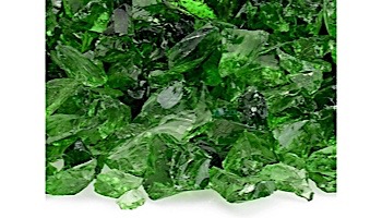 American Fireglass Small Recycled Glass Collection | Light Green Fire Glass | 10 Pound Jar | CG-LTGREEN-J