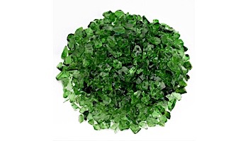 American Fireglass Small Recycled Glass Collection | Light Green Fire Glass | 10 Pound Jar | CG-LTGREEN-J