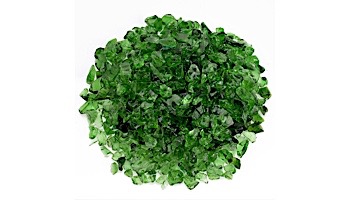 American Fireglass Small Recycled Glass Collection | Light Green Fire Glass | 10 Pound Jar | CG-LTGREEN-J