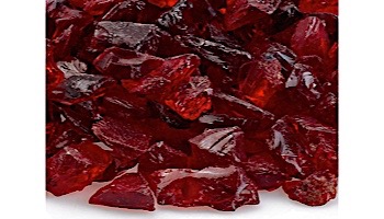 American Fireglass Small Recycled Glass Collection | Red Fire Glass | 10 Pound Jar | CG-RED-J