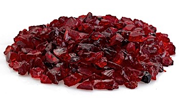 American Fireglass Small Recycled Glass Collection | Red Fire Glass | 10 Pound Jar | CG-RED-J