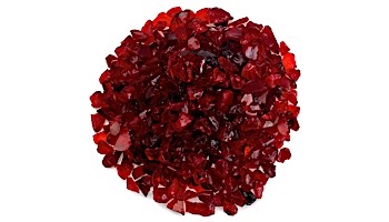 American Fireglass Small Recycled Glass Collection | Red Fire Glass | 10 Pound Jar | CG-RED-J