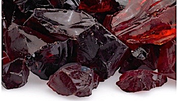 American Fireglass Medium Recycled Glass Collection | Red Fire Glass | 55 Pounds | CG-RED-M-55
