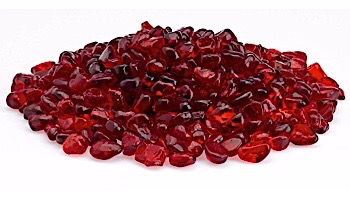 American Fireglass Eco Glass Collection | Red Glass Beads | 10 Pound Jar | ECO-RED-J