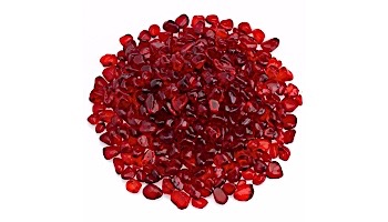 American Fireglass Eco Glass Collection | Red Glass Beads | 10 Pound Jar | ECO-RED-J