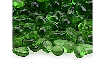American Fireglass Eco Glass Collection | Jade Green Glass Beads | 10 Pound Jar | ECO-GRE-J