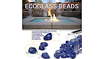 American Fireglass Eco Glass Collection | Jade Green Glass Beads | 10 Pound Jar | ECO-GRE-J